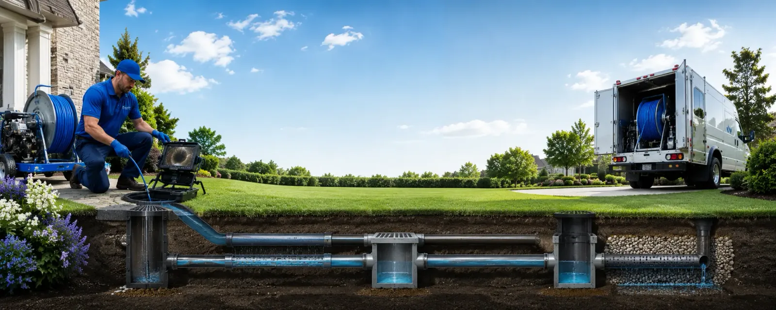 Outdoor drain cleaning information for Burke, VA